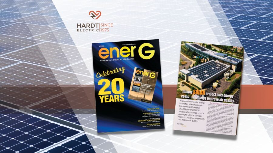 Hardt Electric Featured in enerG Magazine for Illinois Commercial Solar Project